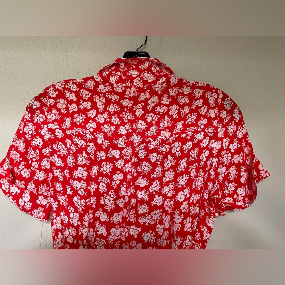 Sezane Adèle Dress Cara Rouge - Size 36 - Picture 7 of 11